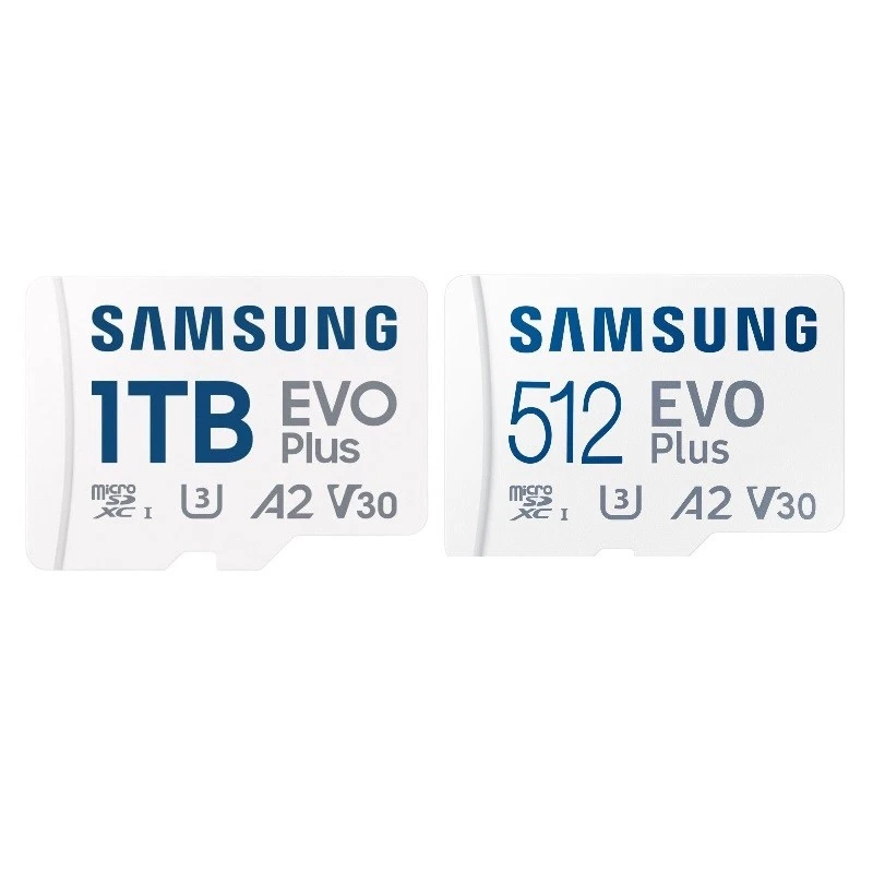 New Samsung EVO Plus 512GB 1TB MicroSD Card Flash Memory TF Crad A2 V30 U3 UHS-I - Image 1 of 1
