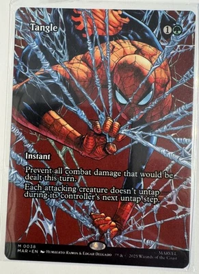 Tangle (Borderless) Regular 0039 Marvel Universe Eternal-Legal MTG NM  - Image 1 of 2