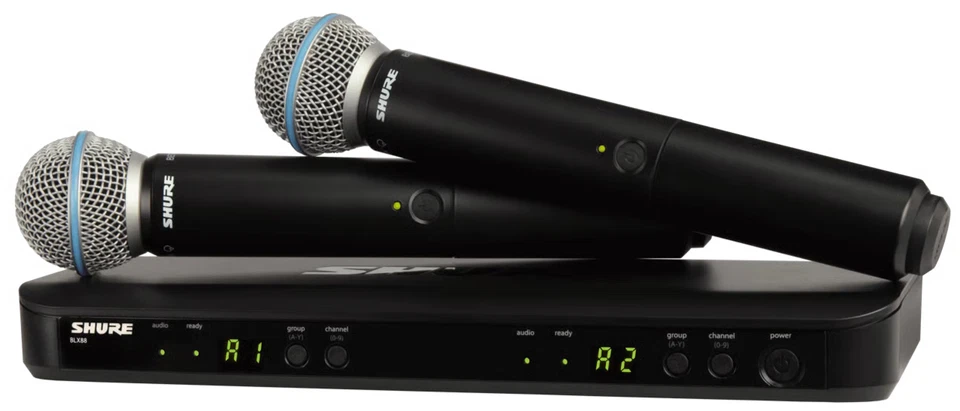 Shure BLX288/B58 H9 Wireless Handheld Microphone W/ Beta 58A (H9 512-542 MHz) - Image 1 of 4