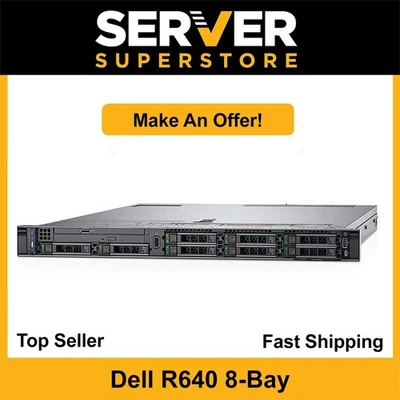 Dell PowerEdge R640 Server 2x Gold 6132 = 28 Cores H730P 64GB RAM 2x 1TB SSD - Image 1 of 4