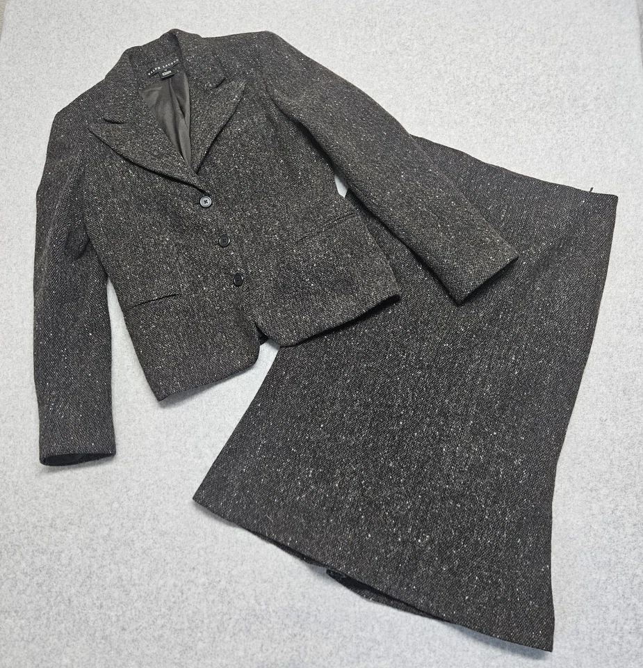 Traje chaqueta y falda de lana Ralph Lauren para mujer talla 12 Foto 1 de 4