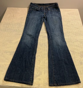 Citizens of Humanity Jeans Size 27 INGRID #002 Low Waist Flare Blue USA Stretch - Picture 1 of 9