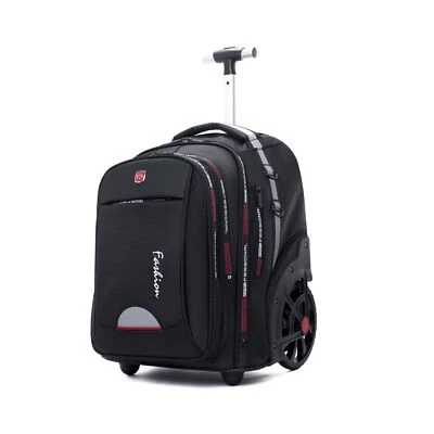 Waterproof Rolling Backpack for Women and Men, Laptop Backpack with Wheels fo... - Image 1 of 4