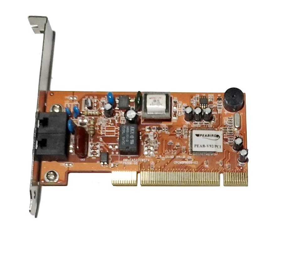 PEABIRD Peab V92 Modem Fax 56 I2c/S V 92 PCI Card - Image 1 of 1