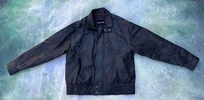 Винтажная мужская кожаная куртка Pierre Cardin из 100% натуральной овчины размер M - Изображение 1 из 4