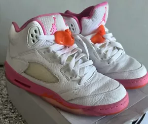 Jordan 5 Mid Retro Pinksicle Pink and White Kids Youth 5 - Picture 1 of 6