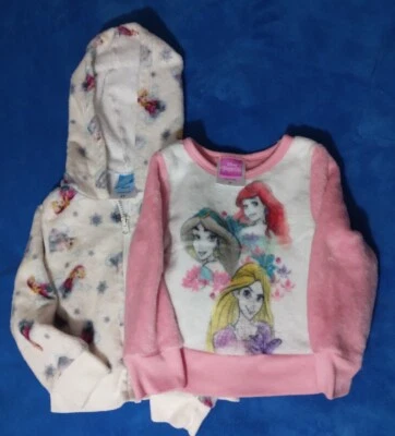 2 por $14 Disney Elsa Bebé Niña 2T Peluche Terciopelo Suéter y Sudadera Sudadera con Capucha Cremallera  Foto 1 de 4