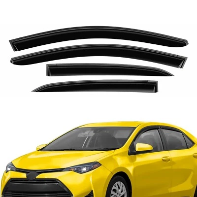 Parasoles de lluvia protectores de viento para Toyota Corolla 2014-2019 sedán Foto 1 de 4