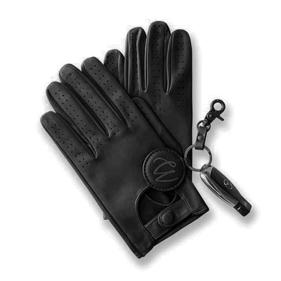 男式 CHAUFFEUR 真正 LAMBSKIN SHEEP 皮革驾驶时尚黑色 TAN 软 — 第 1/4 张图片