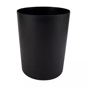 5 Gallon Trash Can, Plastic Office Trash Can, Black Matte - Picture 1 of 6