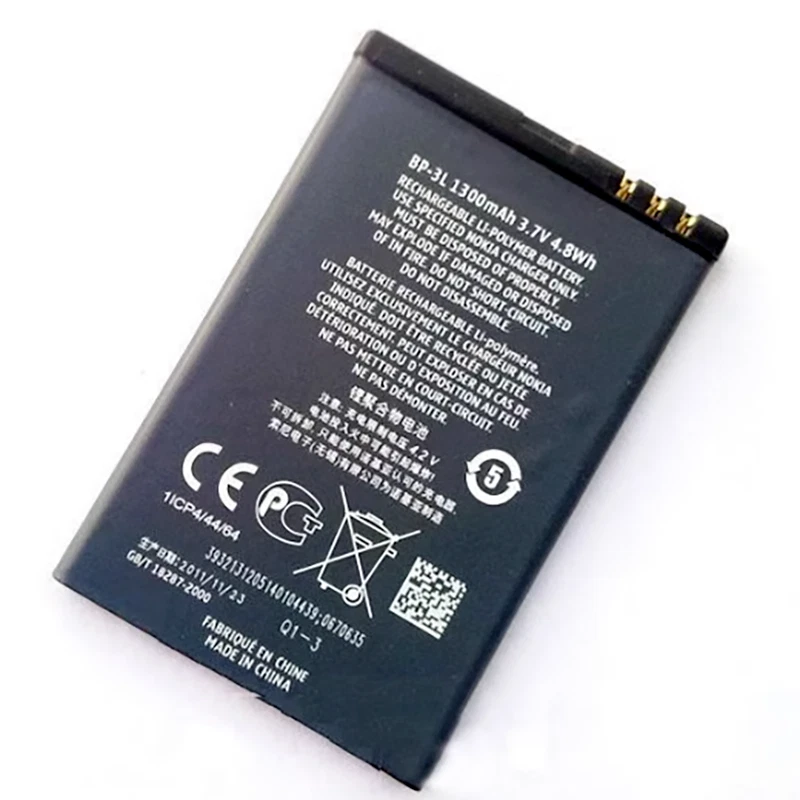 Batería Original Nokia BP-3L Para Lumia 900 710 610 510 505 ASHA 303 603 Foto 1 de 3