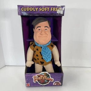 RARE VINTAGE 1993 FLINTSTONES FRED PLUSH SOFT DOLL VINYL HEAD MATTEL New - Picture 1 of 10