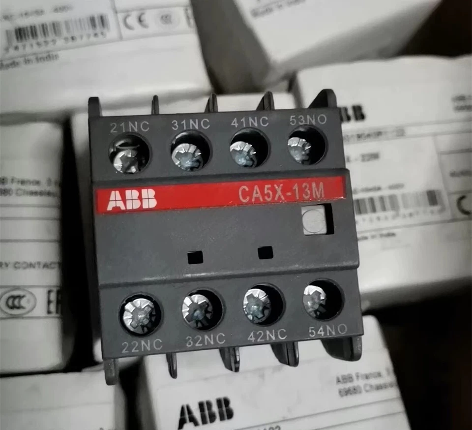 CA5X-13M is installed on the front of auxiliary contact of ABB contactor. - Image 1 of 1