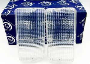 TRASPARENTE INCOLORE ANTERIORE COPPIA PLASTICHE FANALI  PER IVECO OM COBO 03.115 - Picture 1 of 5