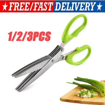 Herb Scissors Set with 5 Blades and Cover - Multipurpose Kitchen Chopping Shear - Image 1 of 4