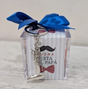 FESTA DEL PAPA' 2025 Pocket Coffee Regalo Portachiave Barbiere Parrucchiere papà - Foto 1 di 6