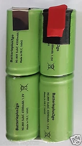 4er Akku Racing Pack Sub-C 4500 mAh | 4,8 V NiMh mit Lötfahne - Bild 1 von 1