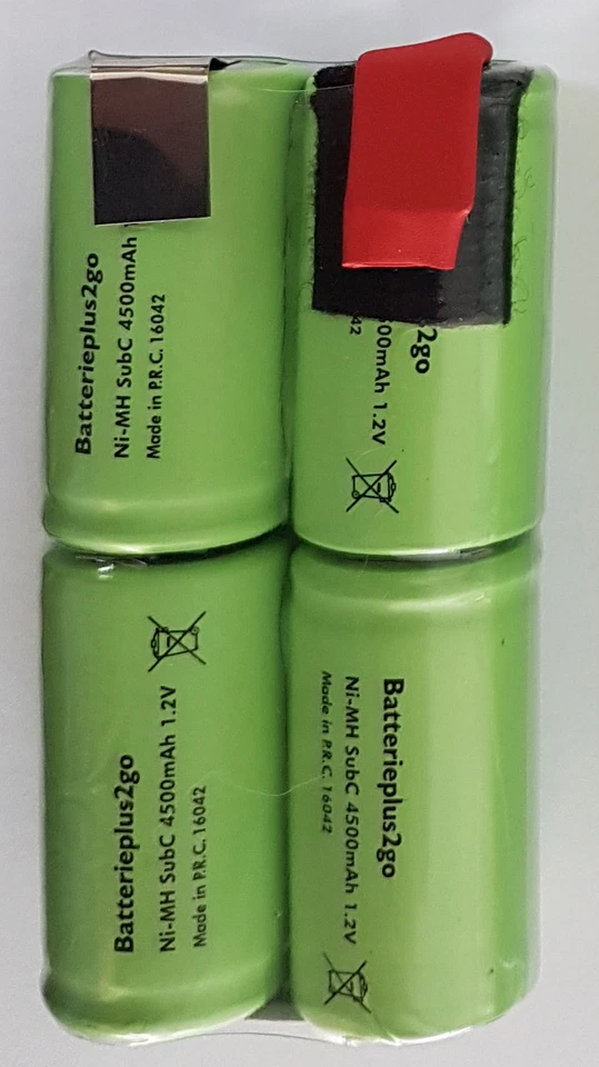 4er Akku Racing Pack Sub-C 4500 mAh | 4,8 V  NiMh mit Lötfahne   - Bild 1 von 1