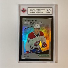 2019-20 Parkhurst Prominent Prospects Nick Suzuki Rookie KSA 9.5 Montreal