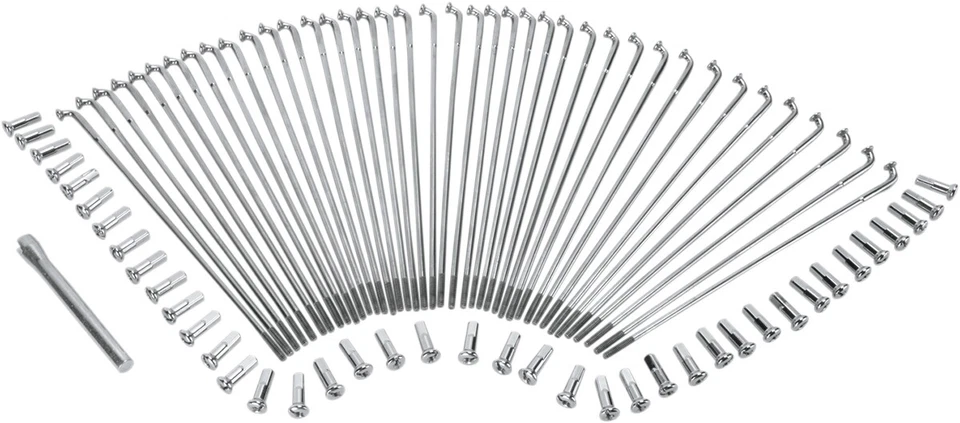 Stainless Steel Front Drop Center Spoke Set Harley Electra Glide FL 1965-1981 - Image 1 of 1