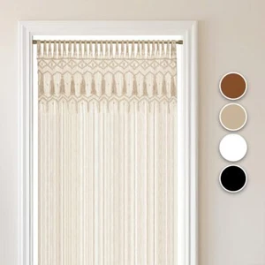 Makramee-Vorhang, Türvorhang Boho Fenstervorhang, Wandbehang, Deko, handgemacht - Bild 1 von 48