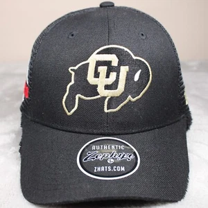 Colorado Buffaloes Hat Adult Black Trucker Cap NCAA CU Boulder Football New - Picture 1 of 8
