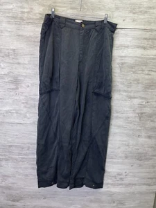BDG Cargo Pants Womens XL Black Wide Leg High Rise Baggy - Picture 1 of 18