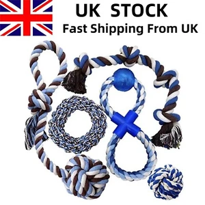 Dog Rope Toy- 5pcs Durable Rope Toys Set for Large, Medium Dogs- Dog Chew Toys - Picture 1 of 7