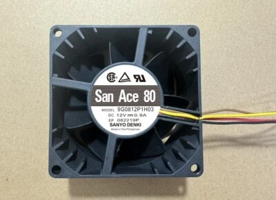 1 pcs SANYO DENKI San Ace 80 9G0812P1H03 DC12V0.9A 80*80*38MM Cooling fan - Image 1 of 2