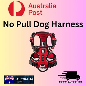 True Love No Pull Explosion Proof Dog Harness Red Small Outdoor Canine Vest - Picture 1 of 8