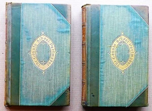 1916 two books awarded by THE COUNTY SCHOOL PORTHMADOC Porthmadog LL49 ½ leather - Picture 1 of 3