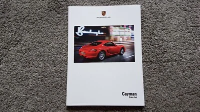 FOLLETO DE VENTA DE LISTA DE PRECIOS PORSCHE CAYMAN 2007- Foto 1 de 3