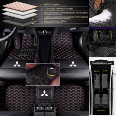 For Mitsubishi Lancer Galant Diamante Mirage Car Floor Mats Custom Waterproof - Изображение 1 из 4