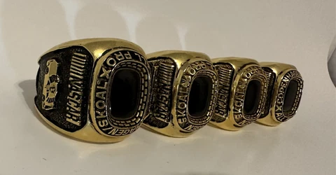NASCAR Championship Banquet Napkin Rings Set of 4 1994 Copenhagen Skoal heavy Cover
