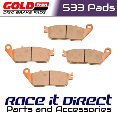 Pastillas de freno delanteras para HONDA PC 800 PACIFIC COAST 1989-1995 Goldfren S33 Foto 1 de 3