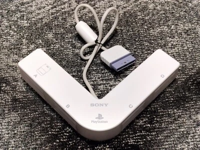 Sony PlayStation PS 1 One OEM Multiplayer Multitap Adapter SCPH-1070 white multi - Image 1 of 4