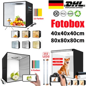 Fotobox Fotostudio Set 40X40cm / 80x80cm Lichtbox für Professionelle Fotografie - Bild 1 von 36
