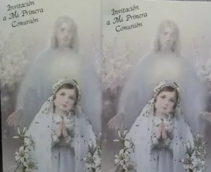 Invitaciones de Primera Comunion(Spanish First Communion Invitations)niña - Picture 1 of 10