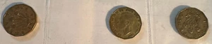 Great Britain Three Pence (3P) coins - 1942, 1944, & another 1944 - FREE SHIP - Picture 1 of 2