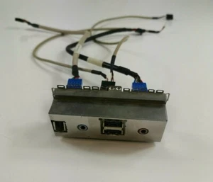 Compaq Presario S5190UK Front USB Audio Firewire Board With Front Plate & Cables - Picture 1 of 3