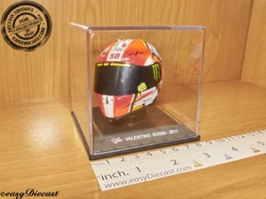 VALENTINO ROSSI MOTO-GP AGV 2011 HELMET 1/5 CIRCUIT RICARDO TORMO RARE GP - Bild 1 von 1