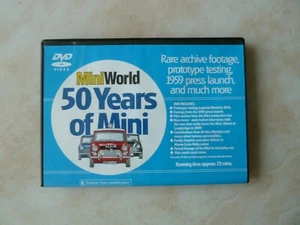 Mini World 50 Years Of Mini - DVD  GREAT VALUE, FREE POST. - Bild 1 von 3