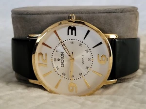 CROTON Watch Water Resistant 3ATM Swiss CN  307080 - Picture 1 of 24