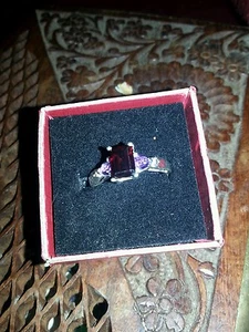 granat silber ring - Bild 1 von 1