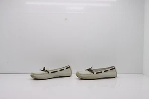 Schuhe GUCCI 15516 Gebraucht EU 41 (Cod.CS506) Weißer Leder Mokassin Für Herren - Bild 1 von 8