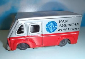 WORLD AIRWAYS PAN AMERICAN tin Made in Japan ? Vintage toy Van - Picture 1 of 7