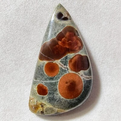 Piedra preciosa cabujón obsidiana de maní natural de 48 quilates para joyería 41,5 x 22,1 x 8,4 mm Foto 1 de 3