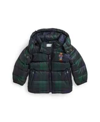 Polo Ralph Lauren Bebé Niños Polo Oso A Cuadros Chaqueta con Capucha Talla 12 Meses 12 Foto 1 de 4