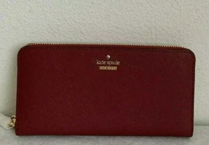 NWT Kate Spade Cameron Street Lacey Leather Wallet $188 Sienna PWRU5073 - Picture 1 of 9
