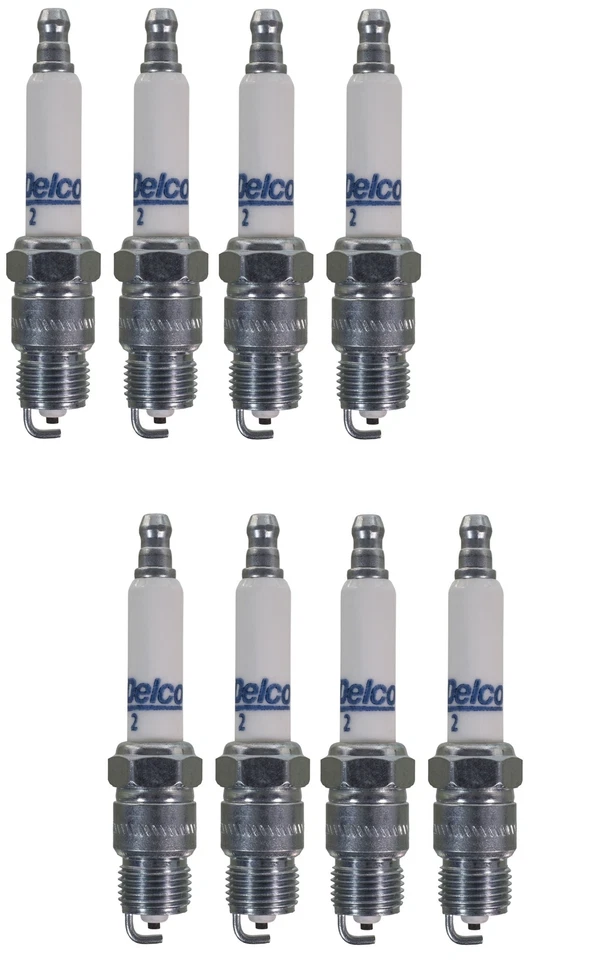Set Of 8 Spark Plugs AcDelco For Buick LeSabre Pontiac LeMans Stutz Blackhawk V8 - Image 1 of 1